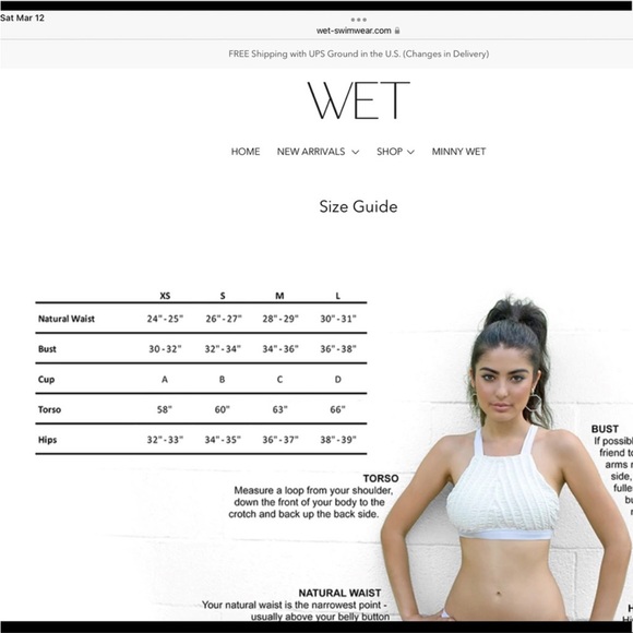 WET Swimwear Bikini Set in Denim Blue New With Tags Size Small - Picture 16 of 16